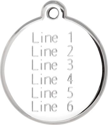 Show full view: Red Dingo BFF Stainless Steel Personalized Dog & Cat ID Tag, Light Blue, Large slide 3 of 7