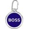 Show in main carousel: Red Dingo Boss Stainless Steel Personalized Dog & Cat ID Tag, Dark Blue, Large slide 1 of 7