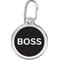 Show in main carousel: Red Dingo Boss Stainless Steel Personalized Dog & Cat ID Tag, Black, Large slide 1 of 7