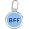 Show in main carousel: Red Dingo BFF Stainless Steel Personalized Dog & Cat ID Tag, Light Blue, Large slide 1 of 7