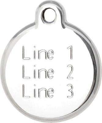 Show full view: Red Dingo BFF Stainless Steel Personalized Dog & Cat ID Tag, Pink, Small slide 3 of 8