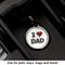 Show in main carousel: Red Dingo I Love Dad Stainless Steel Personalized Dog & Cat ID Tag, White, Small slide 8 of 8