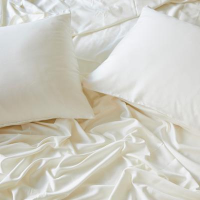 Show full view: BedVoyage Luxury 100% Viscose from Bamboo Pillowcase Set, Ivory, Standard, 2 count slide 4 of 9