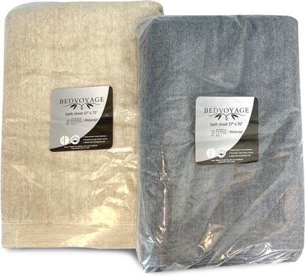 Show full view: BedVoyage Melange Viscose from Bamboo Cotton Bath Sheet Towel, Sand slide 8 of 10