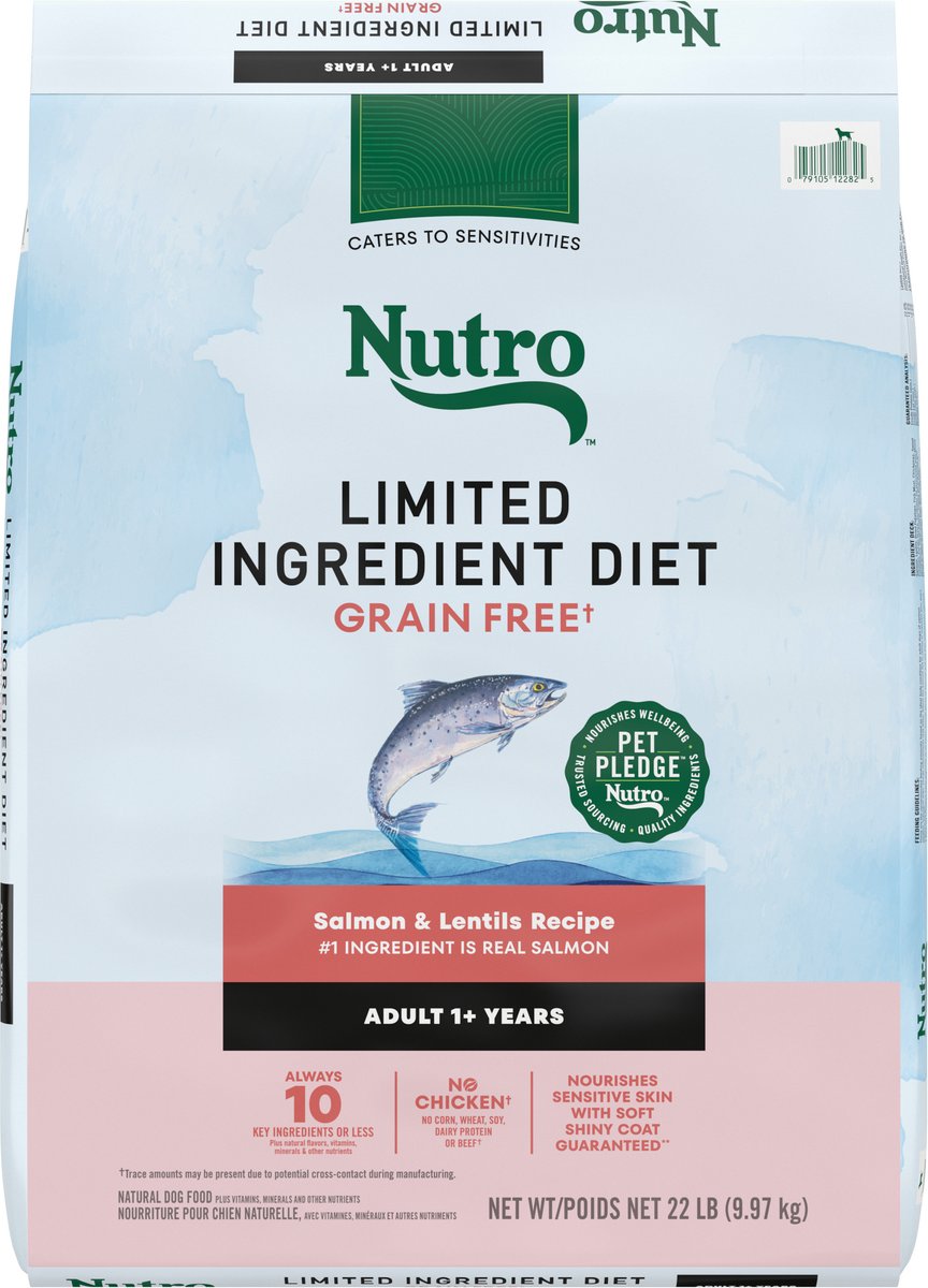 Nutro Limited Ingredient Diet Adult Sensitive Support with Real Salmon & Lentils Grain-Free Dry Dog Food