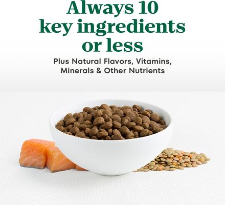 Show full view: Nutro Limited Ingredient Diet Adult Sensitive Support with Real Salmon & Lentils Grain-Free Dry Dog Food, 4-lb bag slide 4 of 11