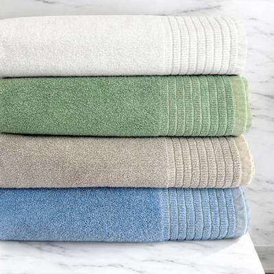Show full view: BedVoyage Viscose from Bamboo Luxury Spa Collection Towel Set, Stone, 6 count slide 6 of 9
