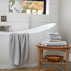 BedVoyage Viscose from Bamboo Luxury Spa Collection Towel Set, Stone, 6 count