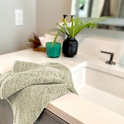 BedVoyage Viscose from Bamboo Cotton 600 GSM Absorbent & Odor Resistant Hand Towel Set, Sand, 2 count slide 2 of 8