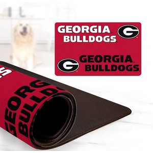 ShopInstaPets NCAA Dog Bowl Placemat, Georgia Bulldogs
