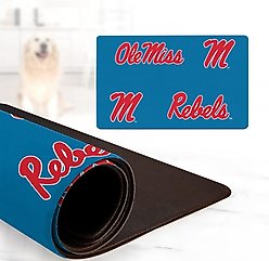 ShopInstaPets NCAA Dog Bowl Placemat, Ole Miss Rebels