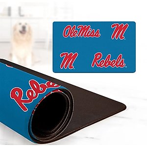 ShopInstaPets NCAA Dog Bowl Placemat, Ole Miss Rebels