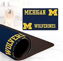 ShopInstaPets NCAA Dog Bowl Placemat, Michigan Wolverines