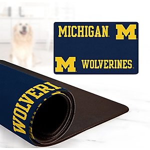 ShopInstaPets NCAA Dog Bowl Placemat, Michigan Wolverines
