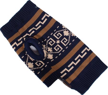 Show full view: Pendleton Dog Sweater, Westerley Navy, Large slide 2 of 6