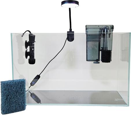 Show full view: Lifegard Crystal Low Iron Glass Aquarium Kit, 5-gal slide 3 of 9