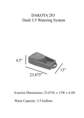 Show full view: Dakota 283 Dash Dakota Guard Antimicrobial Dog Watering System, Olive, 3.5-gal slide 3 of 4
