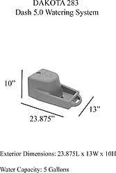 Dakota 283 Dash Dog Watering System, Olive, 5-gal slide 2 of 2