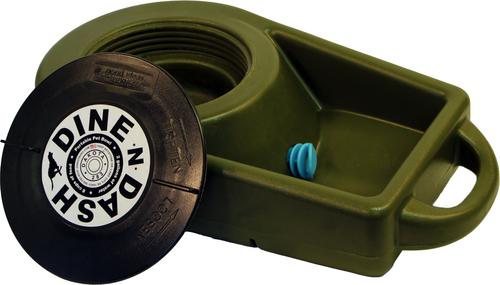 Show full view: Dakota 283 Dine N Dash Dakota Guard Antimicrobial Dog Feeding System, Olive slide 2 of 5