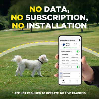 Show full view: Dogtra GPS Fence Wireless System Rechargeable Virtual Containment Collar, Black slide 9 of 11