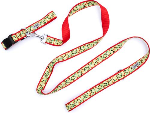 Show full view: The Worthy Dog Christmas Lit Dog Collar, Medium: 11 to 17-in neck, 1-in wide slide 5 of 5