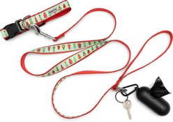 The Worthy Dog Holiday Trees Dog Leash, Large: 5-ft long, 1-in wide slide 2 of 4