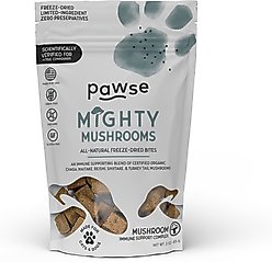 Pawse Mighty Mushrooms Digestive Aid Supplement for Dogs, 60 count
