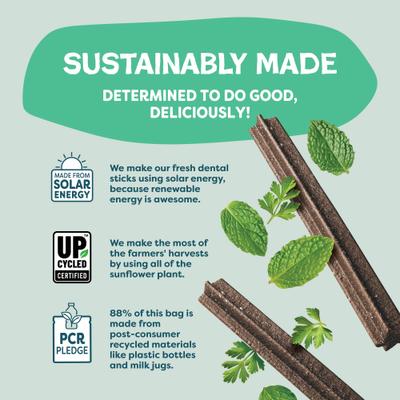 Show full view: Shameless Pets Mighty Mint Dog Dental Sticks, 8 count slide 7 of 9