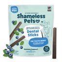 Shameless Pets Blueberry & Mint Dental Dog Treats, 32 count