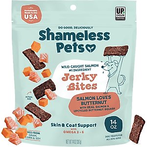 Shameless Pets Salmon Jerky Dog Treats, 14-oz bag