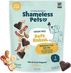 Shameless Pets Bacon, Banana, & Peanut Butter Soft Baked Dog Treats, 1-lb bag