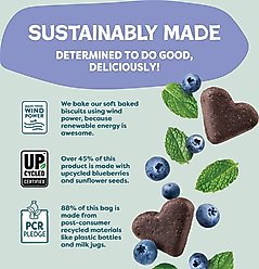 Shameless Pets Blueberry & Mint Soft Baked Dog Treats, 1-lb bag slide 2 of 8