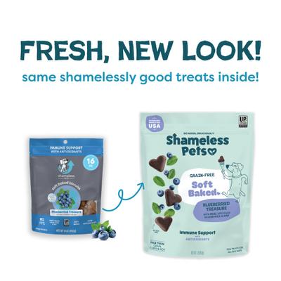 Show full view: Shameless Pets Blueberry & Mint Soft Baked Dog Treats, 1-lb bag slide 3 of 11