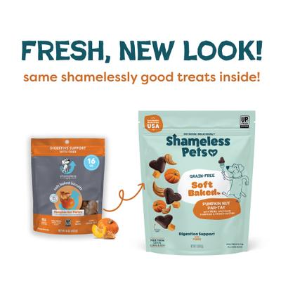 Show full view: Shameless Pets Peanut Butter & Pumpkin Soft Baked Dog Treats, 1-lb bag slide 3 of 11
