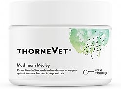 ThorneVET Mushroom Medley Immune Powder Supplement for Dogs, 120 scoops