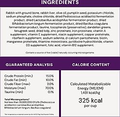 Stella & Chewy's Frozen Absolutely Rabbit Morsels Grain-Free Frozen Cat Food, 1-lb bag, case of 4 slide 2 of 9