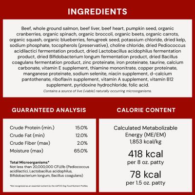 Show full view: Stella & Chewy's Surf & Turf Patties Frozen Raw Dog Food, 6-lb bag slide 10 of 11