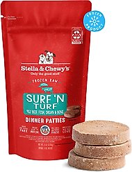 Stella & Chewy's Surf & Turf Patties Frozen Raw Dog Food, 6-lb bag