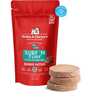 Stella & Chewy's Surf & Turf Patties Frozen Raw Dog Food, 6-lb bag