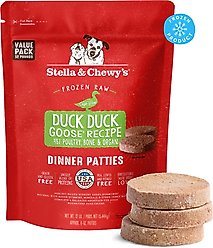 Stella & Chewy's Duck Duck Goose Patties Frozen Raw Dog Food, 12-lb bag