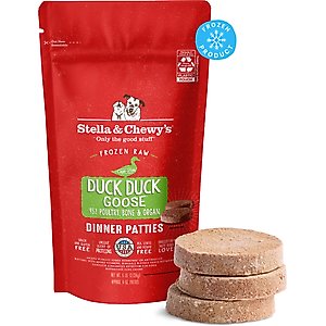 Stella & Chewy's Duck Duck Goose Patties Frozen Raw Dog Food, 6-lb bag