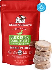 Stella & Chewy's Duck Duck Goose Patties Frozen Raw Dog Food, 3-lb bag
