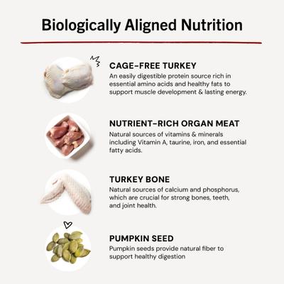 Show full view: Stella & Chewy's Frozen Tummy Ticklin' Turkey Morsels Grain-Free Frozen Cat Food, 3-lb bag slide 9 of 11