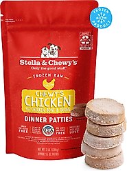 Stella & Chewy's Chewy's Chicken Patties Frozen Raw Dog Food, 3-lb bag