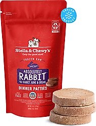 Stella & Chewy's Absolutely Rabbit Patties Frozen Raw Dog Food, 6-lb bag slide 1 of 9