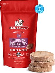 Stella & Chewy's Tantalizing Turkey Patties Frozen Raw Dog Food, 6-lb bag