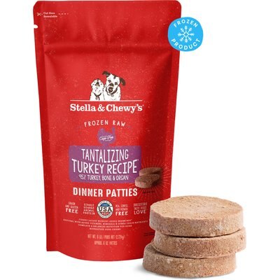 Stella & Chewy's Stella & Chewy's Tantalizing Turkey Patties Frozen Raw Dog Food, 6-lb bag