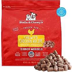 Stella & Chewy's Chewy's Chicken Morsels Frozen Raw Dog Food, 4-lb bag