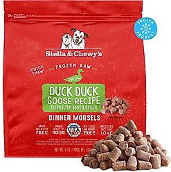 Stella & Chewy's Duck Duck Goose Morsels Frozen Raw Dog Food, 4-lb bag