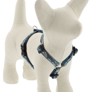 LupinePet Original Designs Sand Shark Adjustable Dog Harness, Small: 12 to 20-in chest, 1/2-in wide